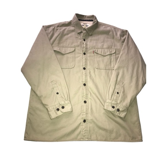 Levi's Other - Levi's Men's‎ Jacket Coat Beige Sherpa Lined Trucker Jacket Long Sleeve Size XL